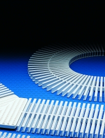 Pool Equipment Flexible Gutter Grating 7 11/16”